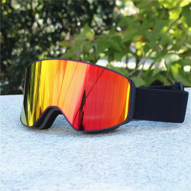 Magnetic Lens Snow Goggles Double Layer Anti-Fog UV Protection for Skiing Snowboarding High-definition Clarity Unisex Skiing