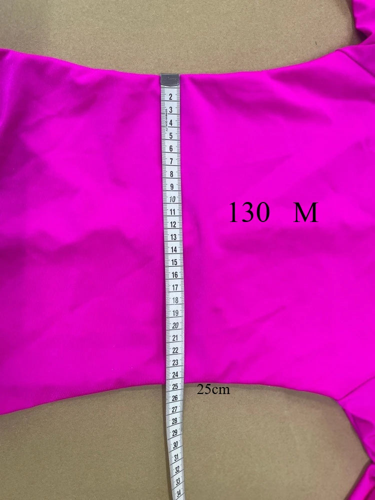 Girls Latin Dance Competition Clothing Glossy Fabric Long Sleeves Dance Dress Kids Cha Rumba Dance Practice Training Wear