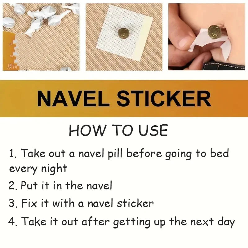 30PCS Belly Body Shaping Pill and 30PCS Mugwort Navel Sticker Lymphatic Patches Improve Stomach for Female Male Reduce Swelling