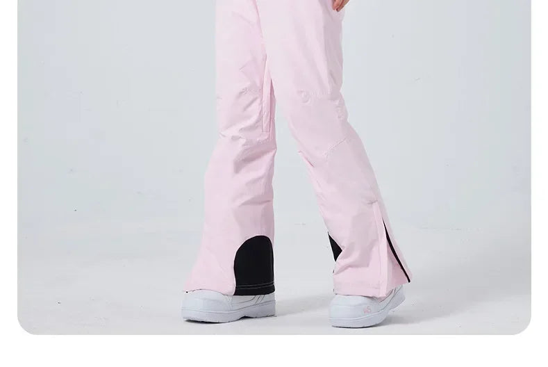 Outdoor Skiing Trousers Women Men's Ski Pants Winter Thickened Windproof Waterproof Warm 2025 Snowboarding Snow Strap Pants