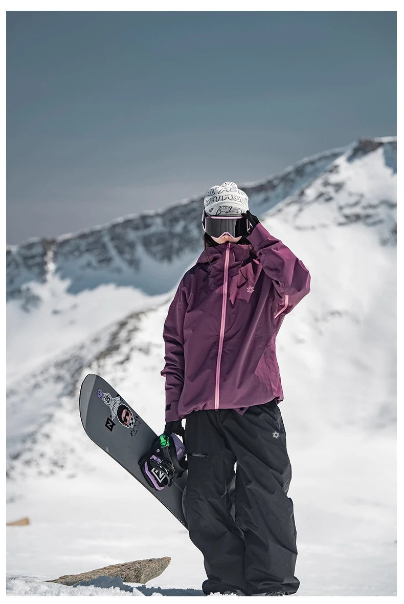 John Snow 2025 3L Ski Jacket & Pants Set Waterproof Snowboard Suit Thermal Winter Sports Gear with Fleece Lining for Men & Women