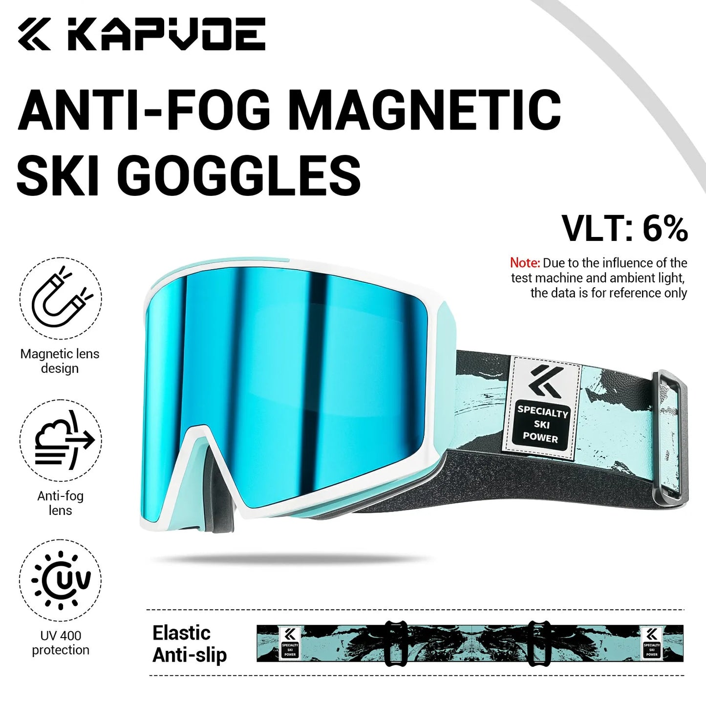 Kapvoe Winter Photochromic Ski Goggle Snow Anti-Fog Sunglasses Snowboard Mask for Men Women Eyewear UV400 Glasses Snowmobile
