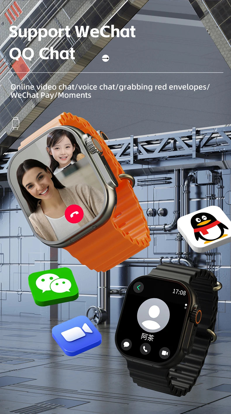 S11 Ultra Smart Watch 2.26 inch Amoled 490*580 Smartwatch With 4G 5G LTE Sim Card Touch encoder GPS precise position 2000Mah