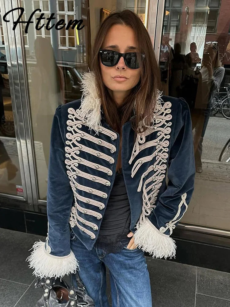 Chic Fur Patchwork Women's Jacket Full Sleeve Single-Breasted O-Neck Loose Lady Jackets 2026 Spring New Female Street Coats New
