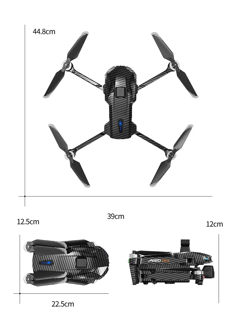 AE60 Ultra GPS Drone Profesional 8K HD Camera 3-axis gimbal Aerial Photography 12KM Obstacle Avoidance FPV Airdrop Fishing Drone