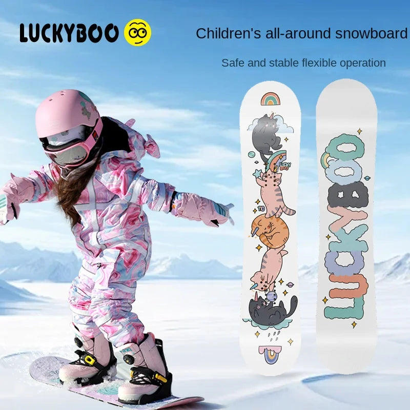 All-Round Cat Board Beginner Boys Girls Freestyle Racing Ski Snowboard Winter Sports Made Wood Sandwich Adults