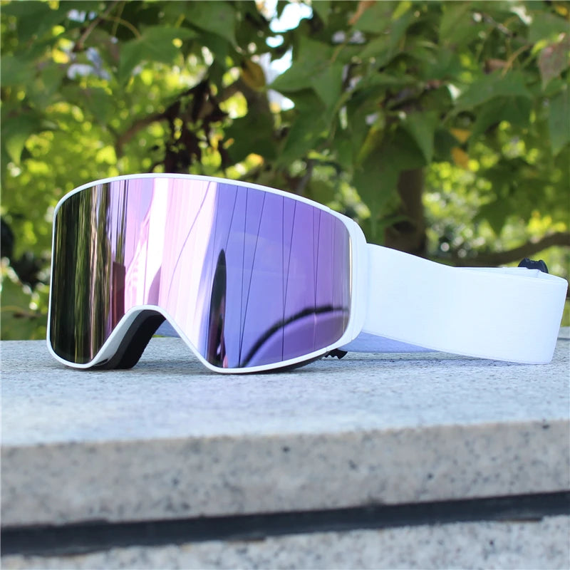 Magnetic Lens Snow Goggles Double Layer Anti-Fog UV Protection for Skiing Snowboarding High-definition Clarity Unisex Skiing