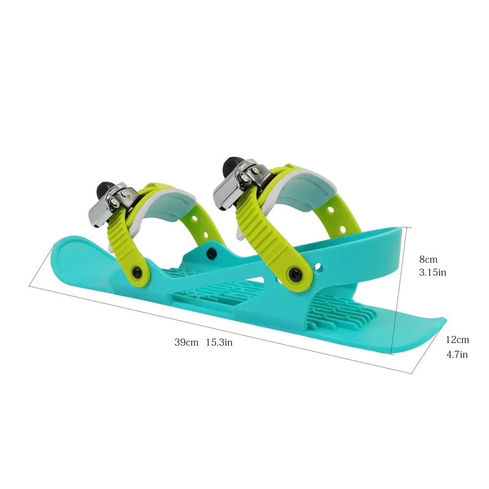 Adult mini entry-level ski skis suitable for beginners Ski boots that can be worn directly on the feet Snow walking shoes