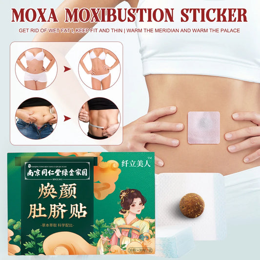 Fat Burning Patch Belly Stickers Chinese Medicine Slimming Products Body Belly Detox Lose Weight Navel 10/30pcs Patch+30pcs ball