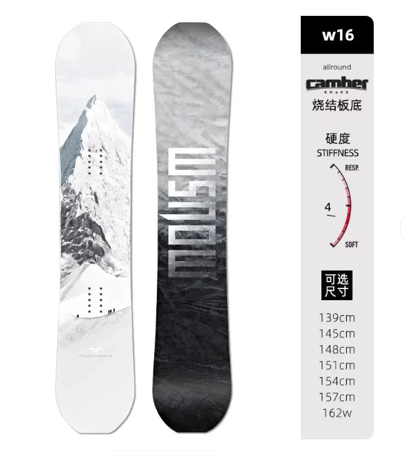санки для катания Unisex Skiing Equipment All Terrain Area Flat Board Engraved Snowboard