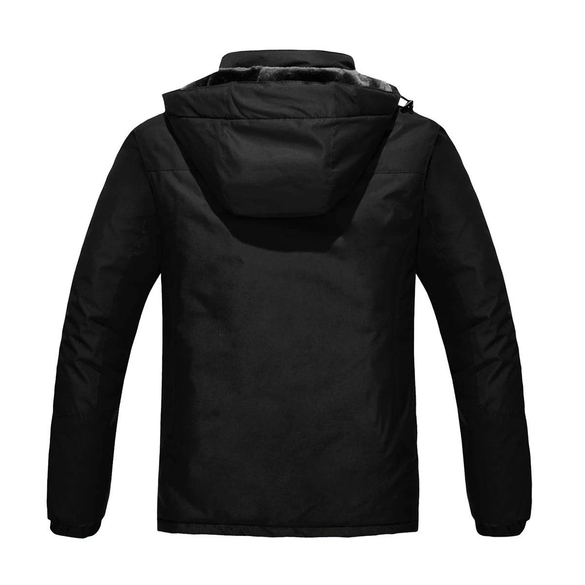 TACVASEN Men's Fleece Lined Skiing Jacket Windproof Detachable Hood Winter Thicken Warm Parkas Waterproof Outdoors Working Coat