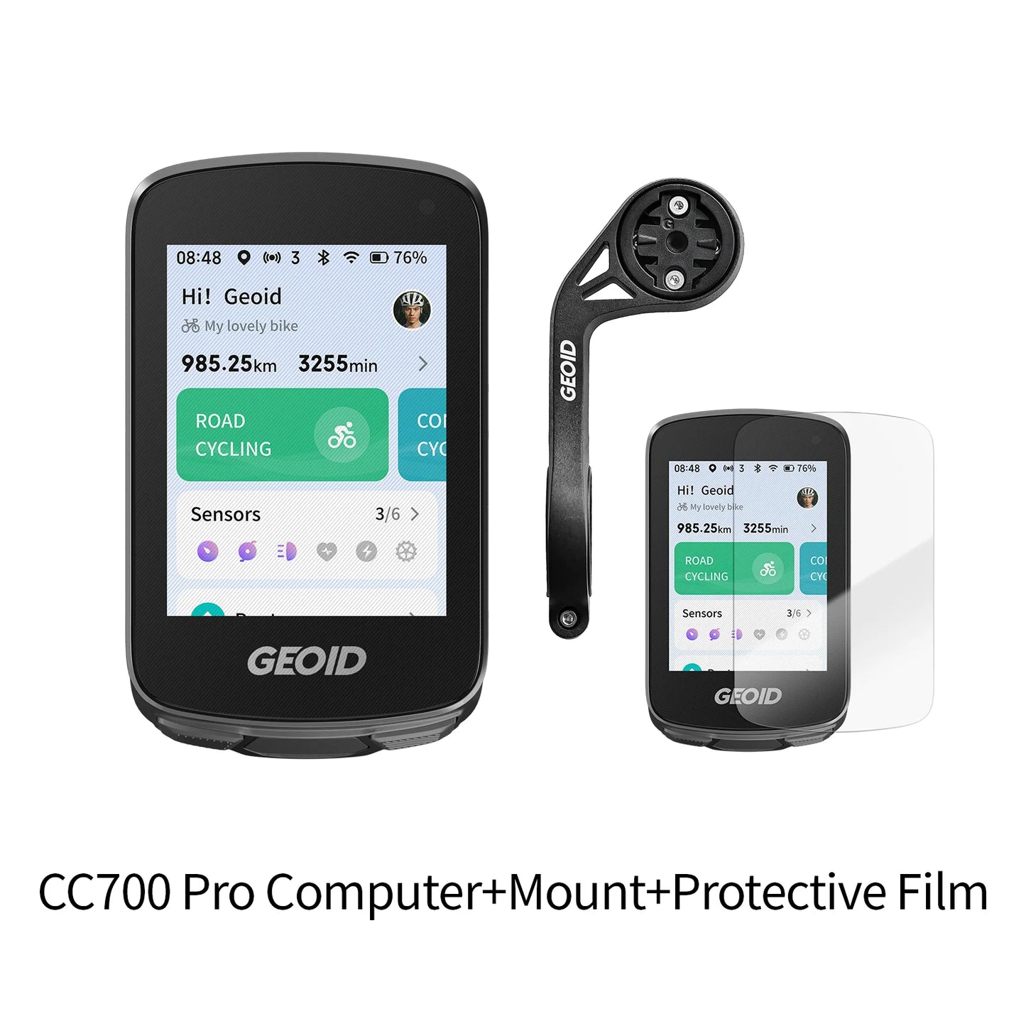 GEOID CC700 Pro Bicycle Computer GPS 2.8-Inch Touchscreen Bike Speedometer Global Map Navigation Cycling Odometer for Strava