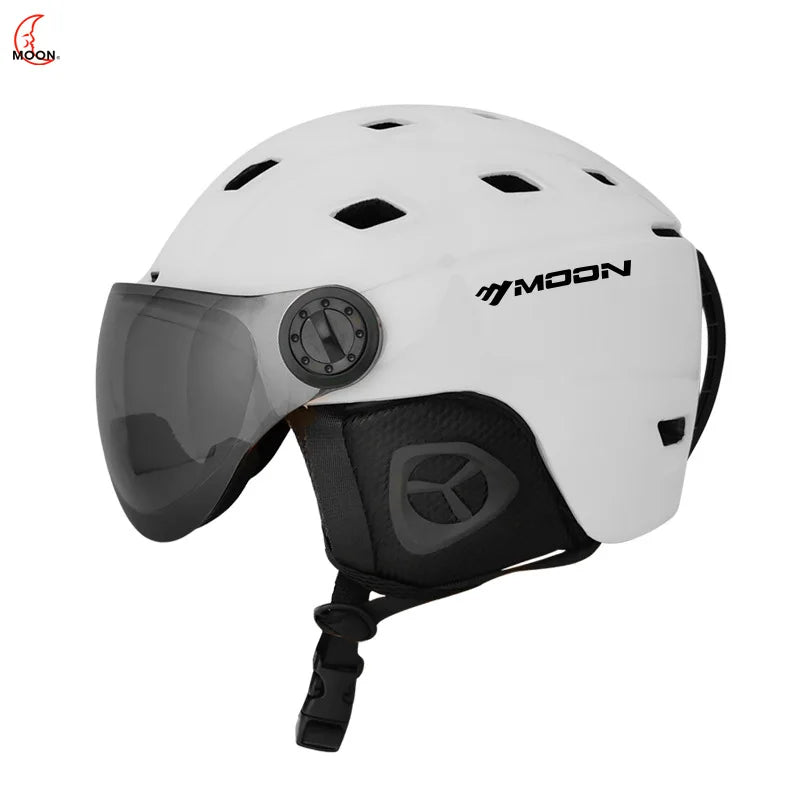 MOON-Professional Ski Helmet for Adult and Youth, Universal for Skateboard, Snowboard, Snow Equipment, Warm, Winter