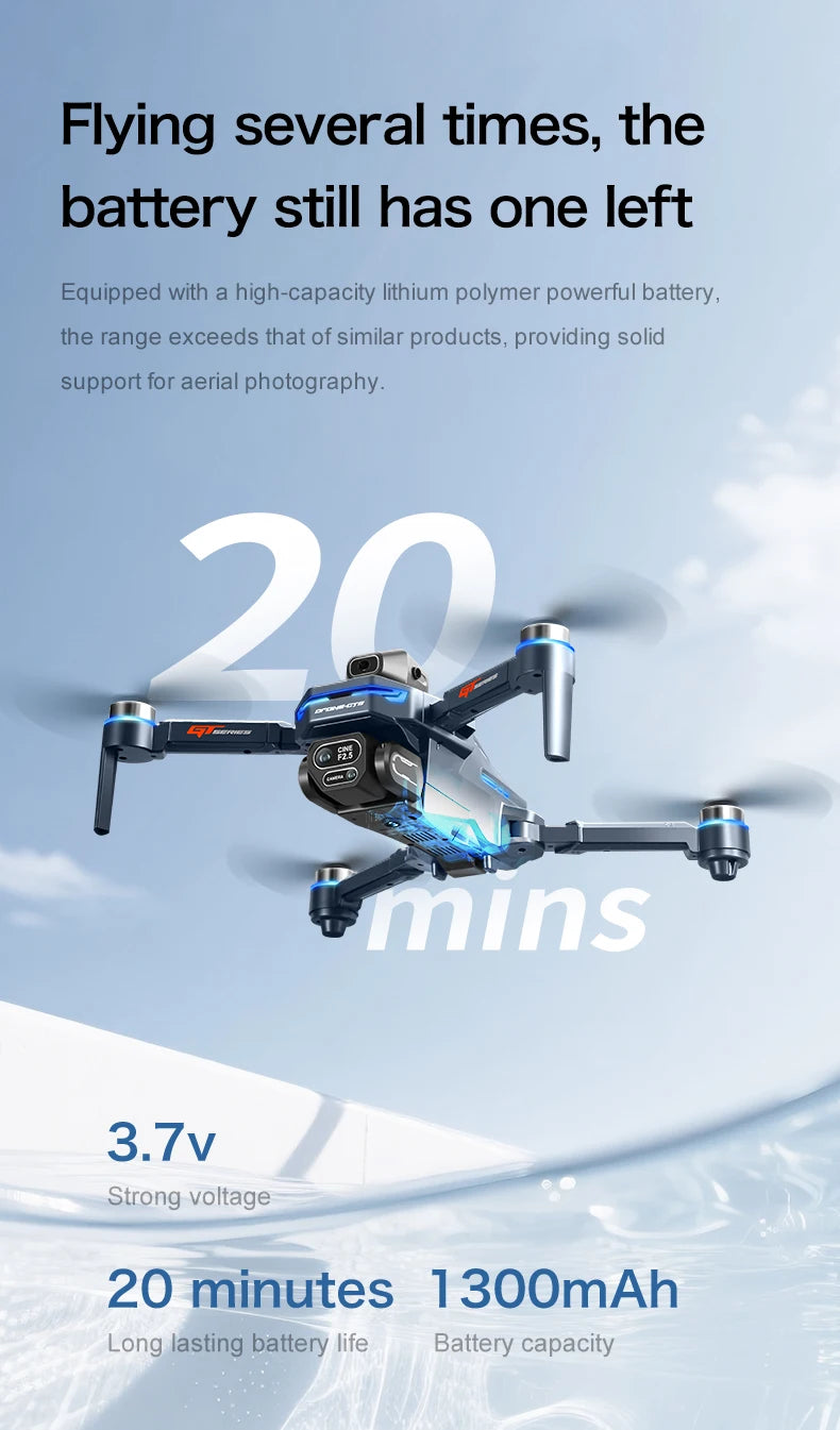 2026 New GT8 Drone GPS 8K Professional HD 360° Dual Cameras 5G WIFI Brushless Motors Obstacle Avoidance Foldable Quadcopter Toys