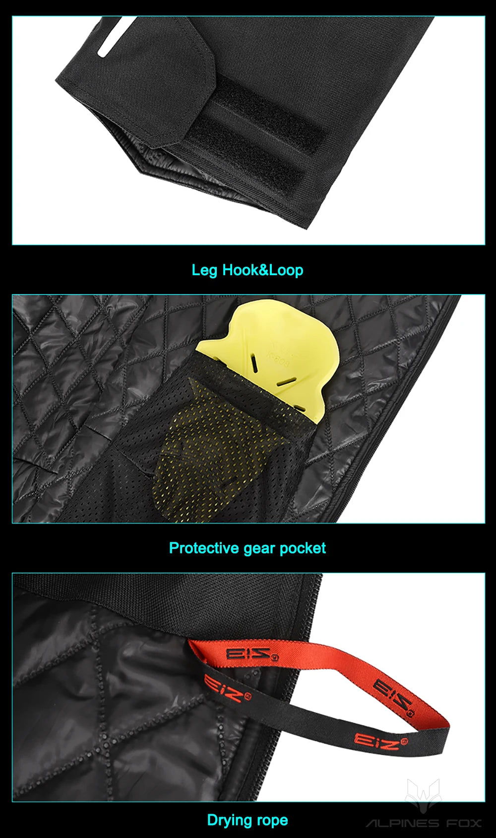 Winter Motorbike Trousers Men's Motorcycle Quick Release Pants Built in CE Protectors Warm Waterproof Off-road Motocross Pants