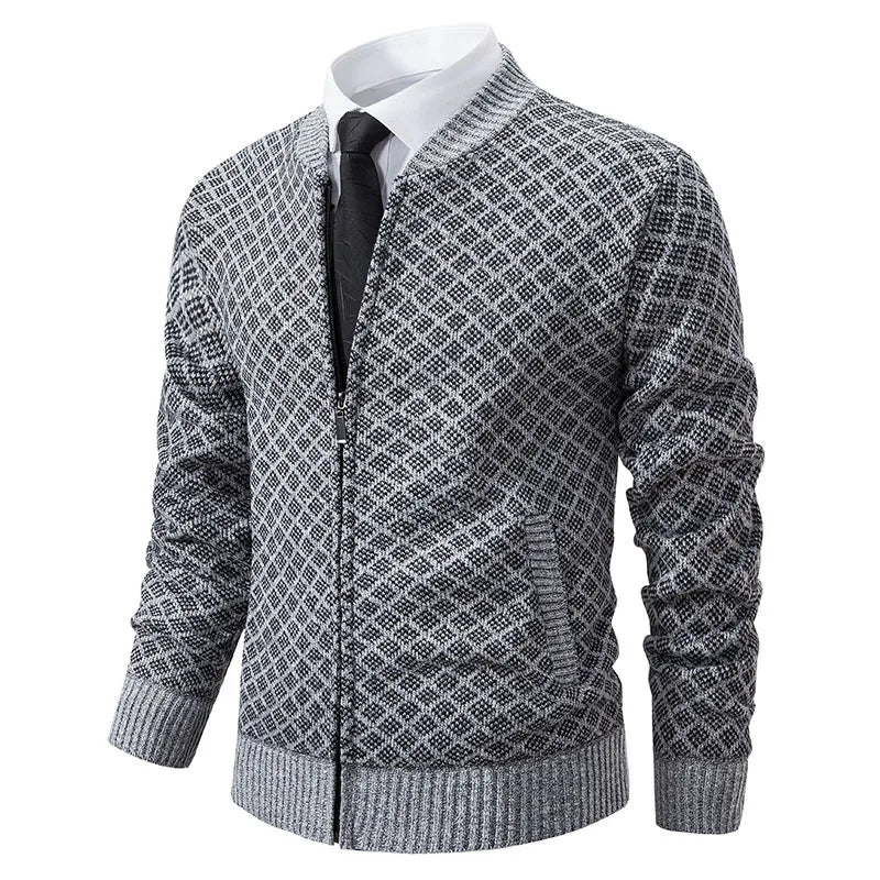LEGIBLE 2025 Men's Sweaters Autumn Winter Wool Zipper Cardigan Sweaters Man Casual Knitwear Sweatercoat Male