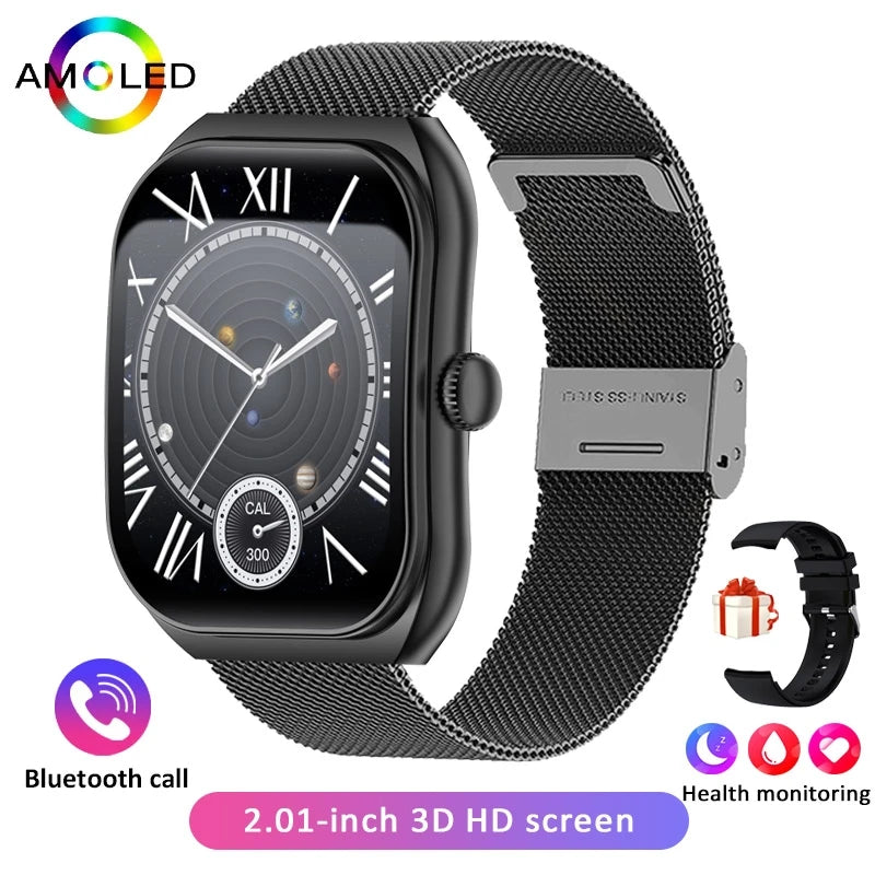 2026 New Bluetooth Call Smart Watch Women Customisable Dials Waterproof Sports Fitness Tracker Fashion Ladies' Smartwatch+Box