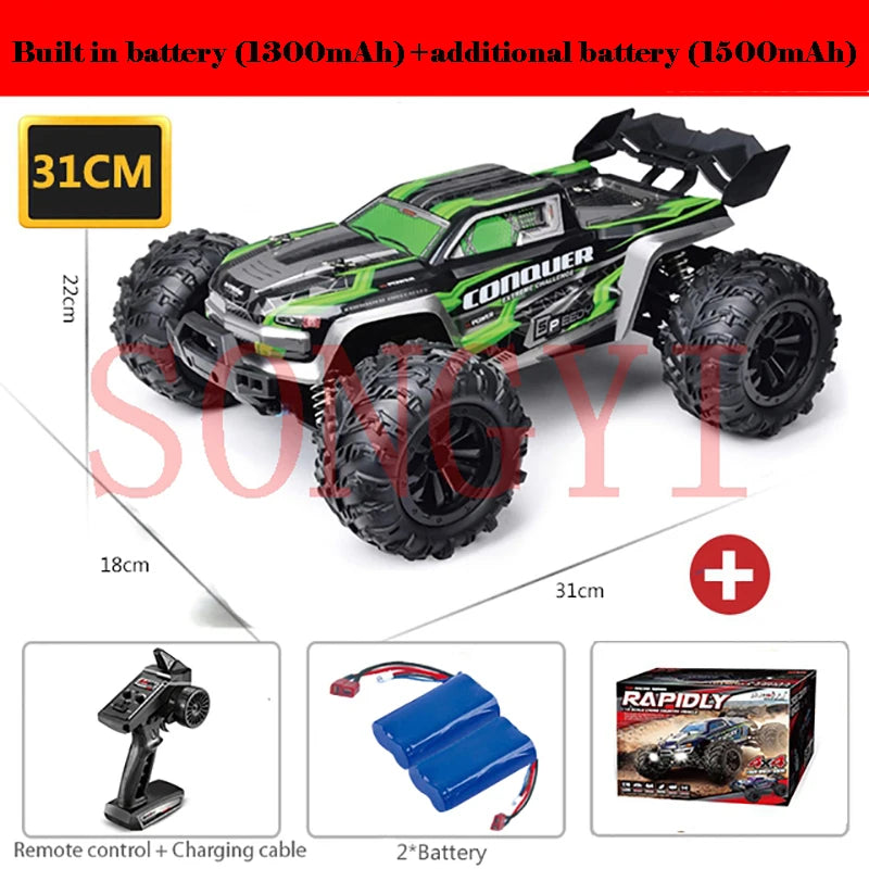 4WD 1:16 80KM/H Super Brushless 50KM/H Brushed RC Car 4x4 Off Road Remote Control High Speed Drift Racing Truck Toy Kids Adults