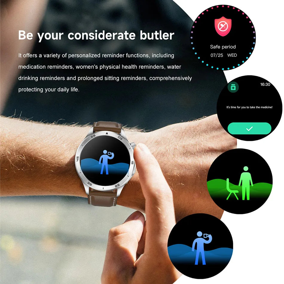 2025 New OPPO X2 Smart Watch Men's GPS Sports IP68 Waterproof Compass Heart Rate Blood Oxygen Bluetooth Call Smartwatches IOS