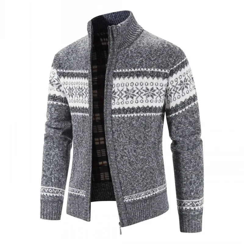 LEGIBLE 2025 Men's Sweaters Autumn Winter Wool Zipper Cardigan Sweaters Man Casual Knitwear Sweatercoat Male
