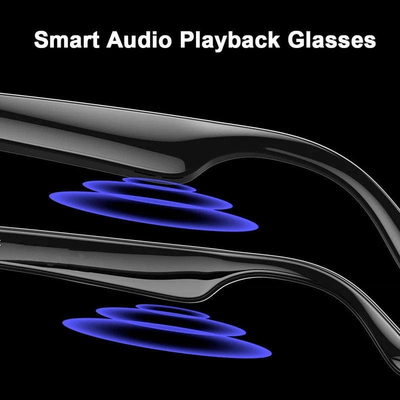 Lenovo Smart Glasses Camera Remote Shoot Bluetooth Call Music Stereo Mic Men Touch Sunglasses AI Voice Assistant For Android IOS