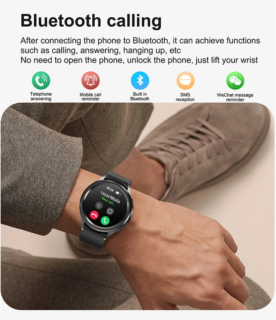 New Smartwatch Men GPS NFC Health Monitoring Heart Rate Blood Oxygen AI Voice Assistant Bluetooth Call Smart Watch 6 Classics