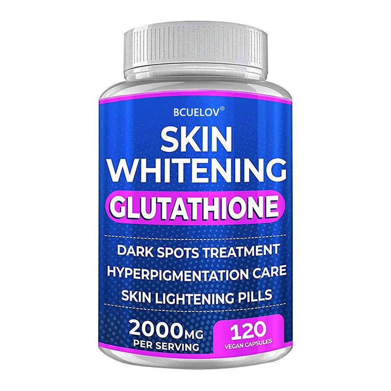 Turmeric Bearberry Vitamin Glutathione Skin Whitening Pills - 2000 mg - Offsets free radicals and reduces oxidative stress