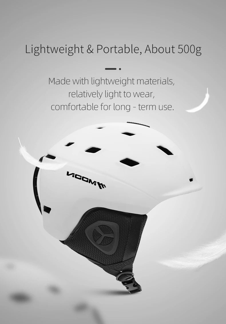 MOON-Professional Ski Helmet for Adult and Youth, Universal for Skateboard, Snowboard, Snow Equipment, Warm, Winter