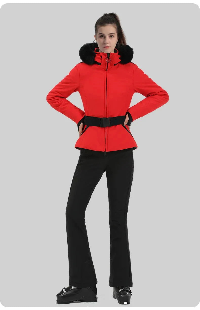 Snowboard Jackets 2025 Mountain Winter Hooded Woman Snow Jackets Outdoor Skiing Jacket Sports Outerwear Windproof Warm Tracksuit