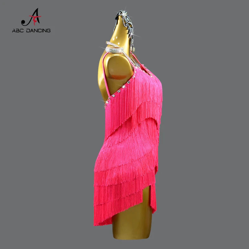 2026 Latin Dance Dresses Woman Clothes Sexy Practice Wear Suit Sport Costume Dancewear Stage Prom Girls Fringed Party Sexy Skirt