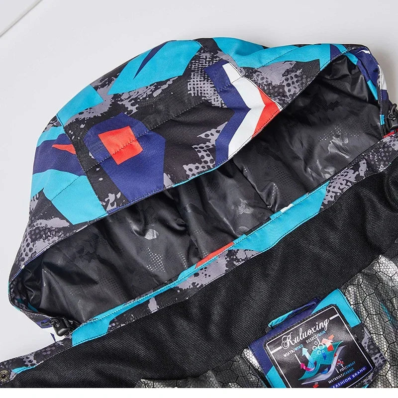 High Quality Men's Winter Waterproof Snowboard Jacket Pants Set Male Breathable Windbreak for Adults Ski Suits