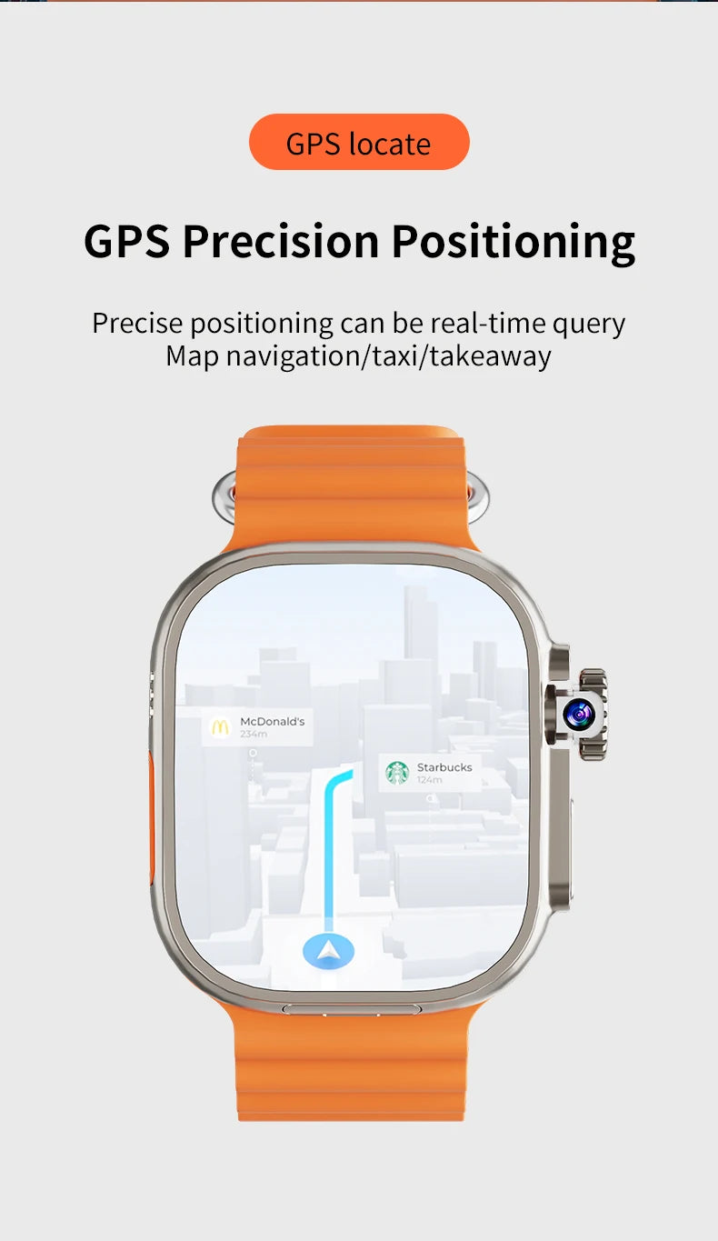 GoldenSpike S10 Ultra Max Smartwatch 5G Android Smart Watch With 2.26'' Amoled Screen 800W Rotary Camera Simcard Slot Video Call