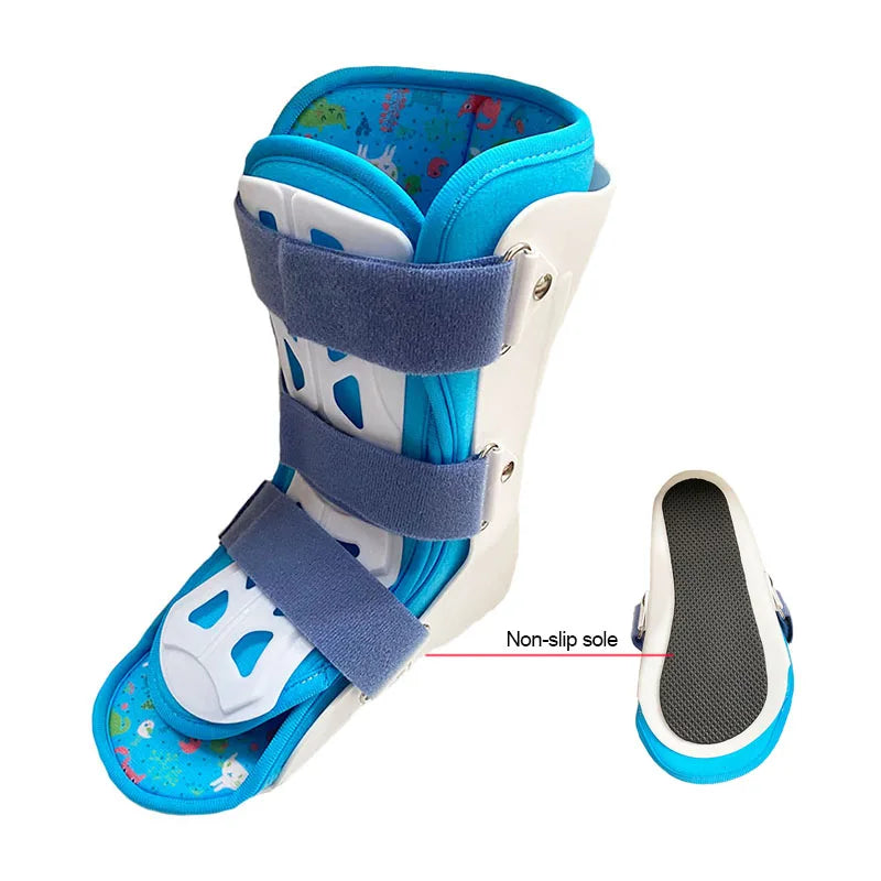 Kid Foot Drop Support Splint-Varus Valgus Orthotics Brace-Ankle Joint Fracture Fixation Brace-Ankle Sprains Recovery Band