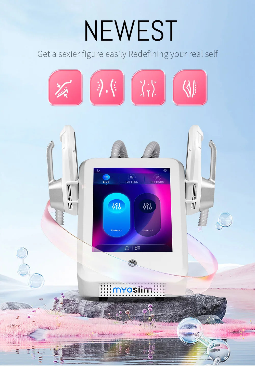 Professional 6500w RF Machine EMS Body Slim Muscle Stimulation myoslim PRO Ultra Sculpt Lose Weight