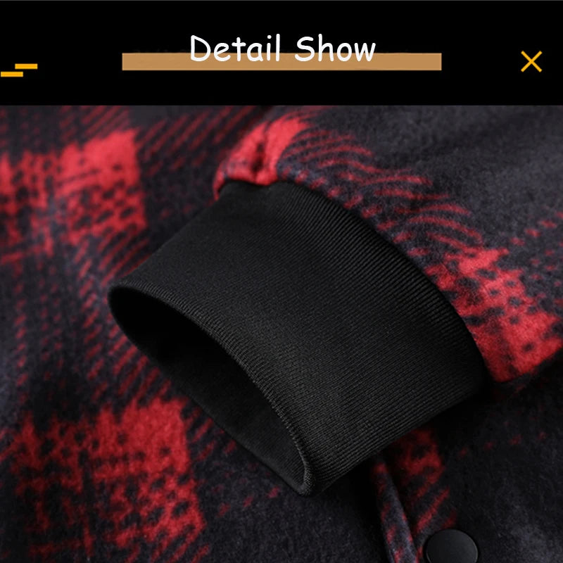 Spring Autumn Men Outdoor Leisure Windbreak Hooded Jacket Men Fleece Warm Solid Color Fashion Brand Jacket Coat Male Clothing