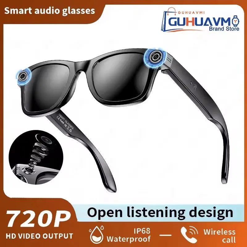 Tavyu Smart Glasses HD 8K Photochromic Lens Bluetooth Call WIFI Transmission Music Translate Video Recording Camera Glasses Men