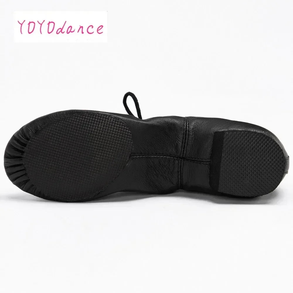 New Professional Jazz Dance Shoe Boot Women Men Kids Lace Up Dancing Sneakers Leather Athletic Shoes