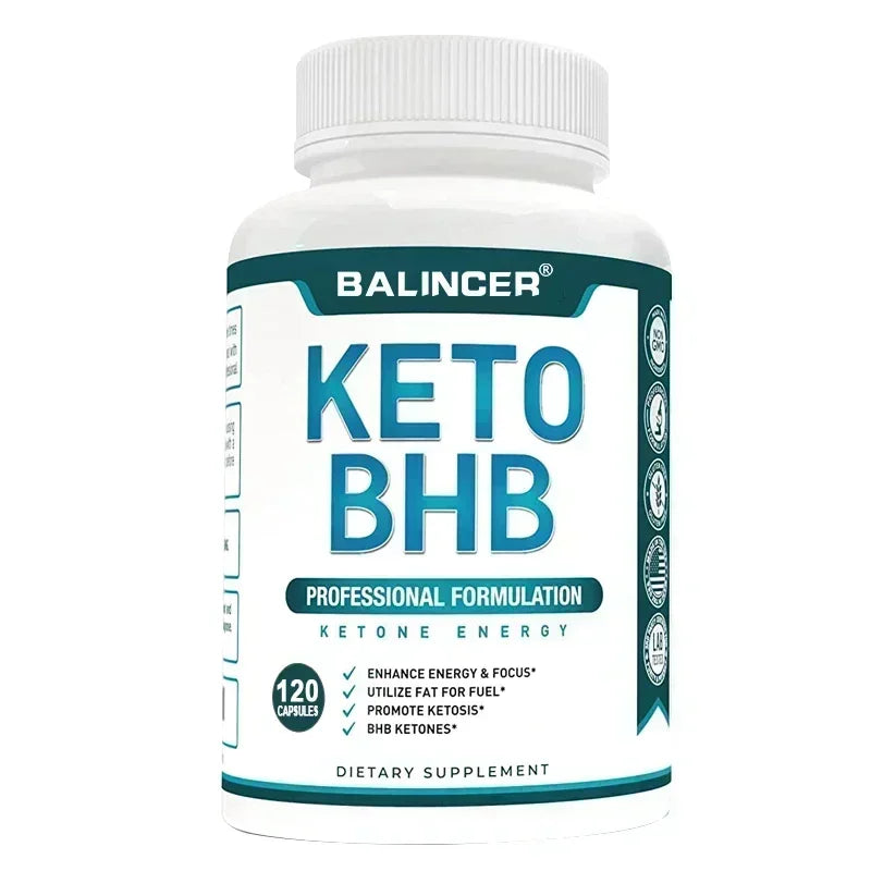 Balincer BHB Ketogenic Fat Burning Capsules Burn Belly Fat Muscle Growth Nutrition Diet Control Accelerate Metabolism