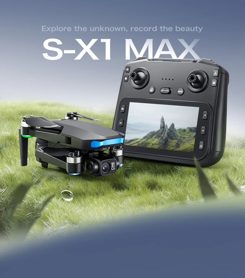 Original S-X1 Drone 4K Aerial Photography Wide Angle Dual Camera WIFI FPV Professional With Brushless RC Foldable Quadcopter Toy