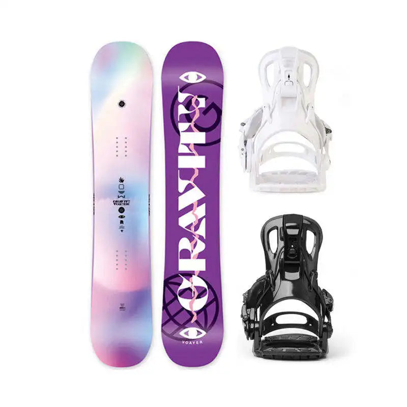 Premium Wood Core Snowboards - Customizable All-Mountain  Boards For Adults & Youth Profile Two-Piece Wear Carbon