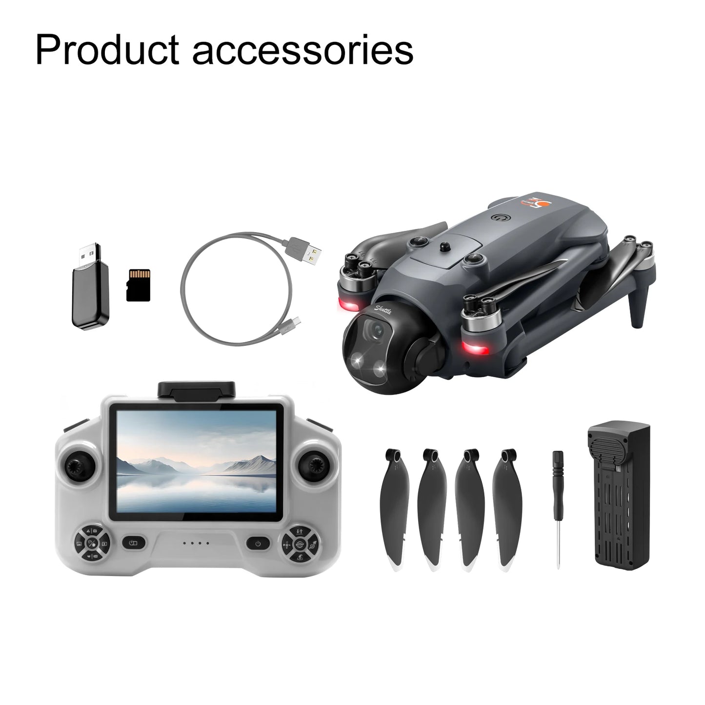 2026 YL059 GPS Drone Gimbal 8k HD Camera 5G WIFI Large Screen Remote  22min Flight Professional Foldable Brushless RC Quadcopter