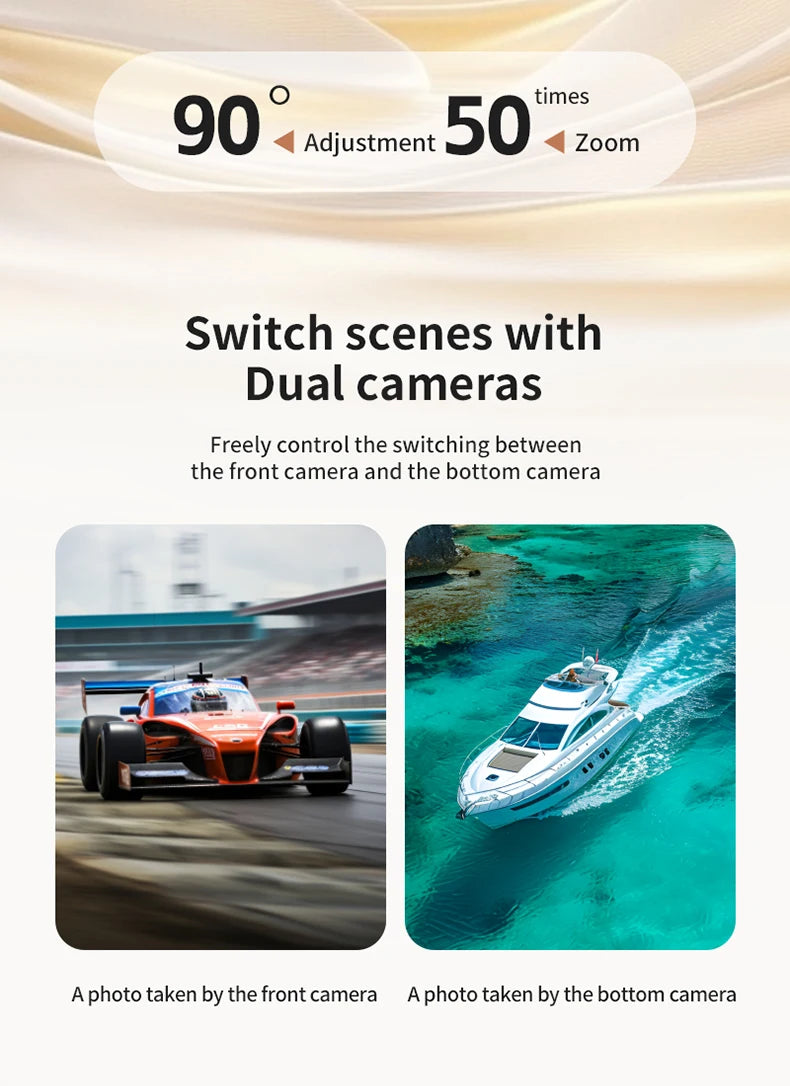 2025 NEW S161 MAX MIni Drone Cam 4K HD Professinal Dual Camera 4.5-inch screen UAV With screen brushless motor Quadcopter Drones