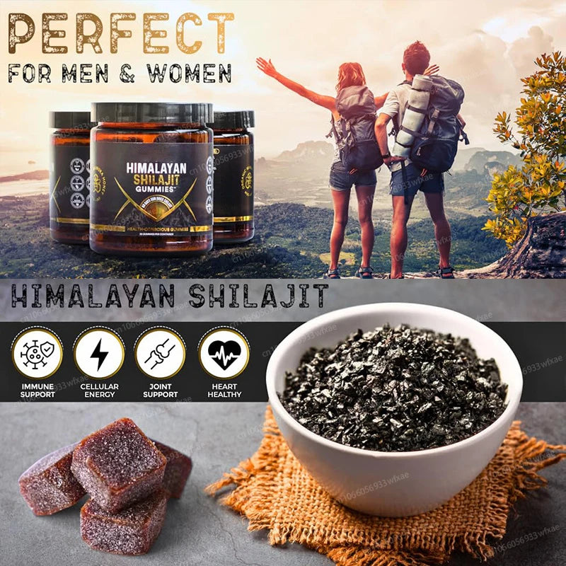 Himalayan Shilajit Gummies for Heart, Brain, Cellular Health 30 Gummies