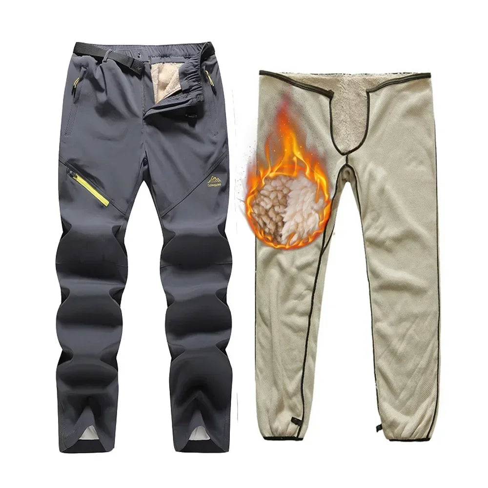 Winter Women Ski Pants Outdoor Windproof Waterproof  Warm 2 in 1 Snow Trousers  Female Ski Snowboard Pants Brand