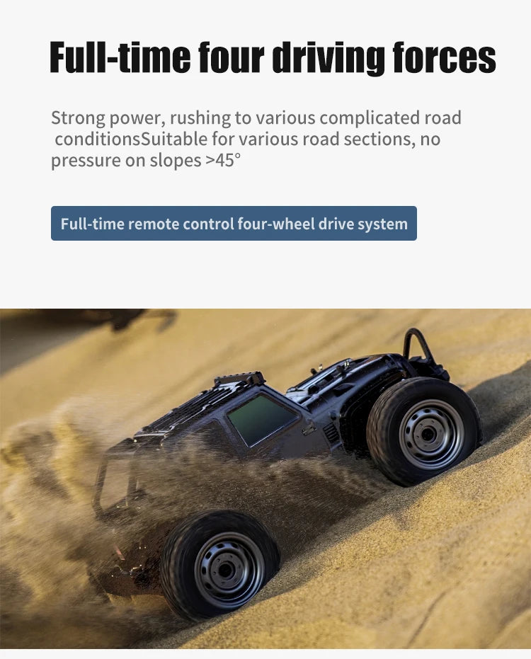 4WD 1:16 80KM/H Super Brushless 50KM/H Brushed RC Car 4x4 Off Road Remote Control High Speed Drift Racing Truck Toy Kids Adults
