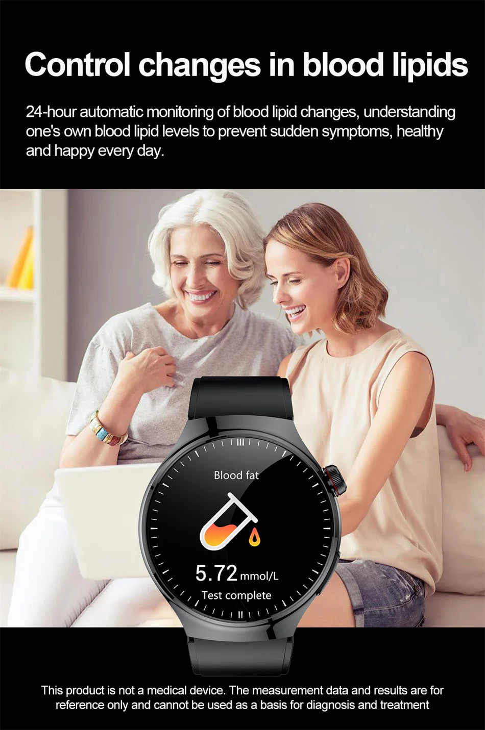 2026New high-end Smart Watch Men Women Health Measurement Blood Oxygen Bp physical examination call exercise ECG Smartwatch Man