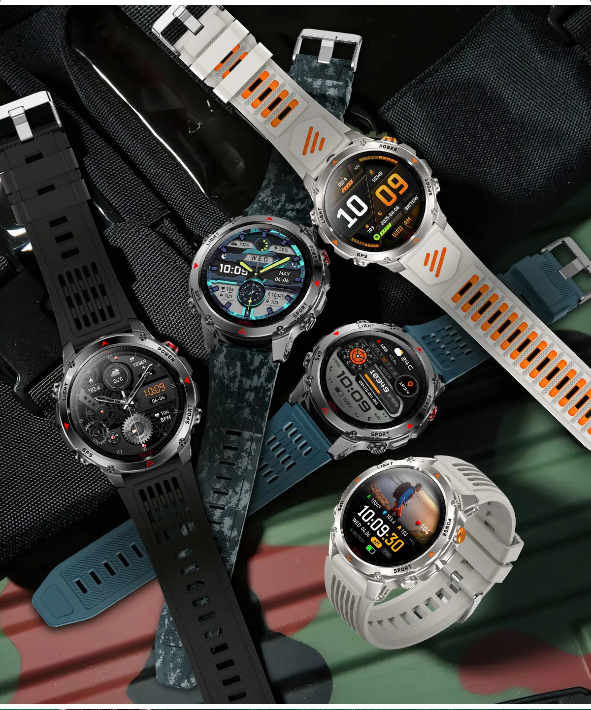 2025 New GPS Map Navigation Smart Watch Men Women Amoled Screen 3ATM Waterproof Sport SmartWatch Compass NFC BT Call Watches Men