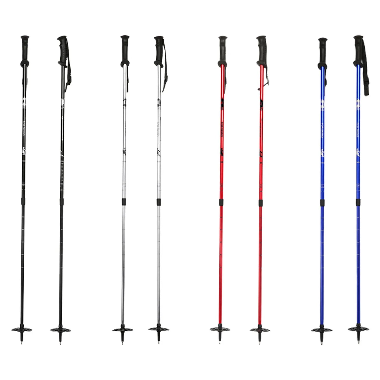 Skiing Pole Adjustable Trekking Poles for Outdoor Adventures Hiking Support Snowboarding Sturdy Walking Sticks for Mountains