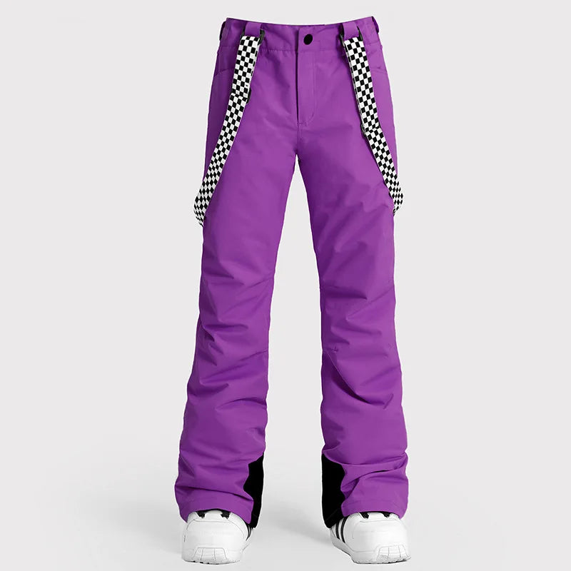 2025 Women Skiing Pants Winter Outdoor Overalls Windproof Waterproof Snow Trousers Adult Warm Ski Pants Snowboard Sport Clothing