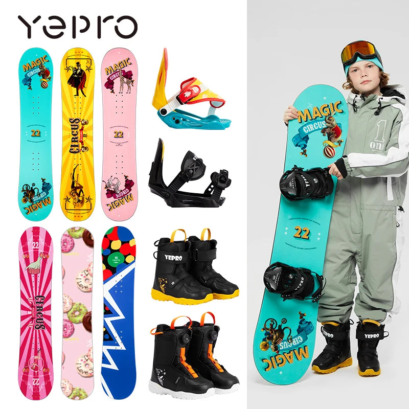 2023 New Design Beginner Ability Powder Freeride Snowboard Snowboarding Supplies With Binding
